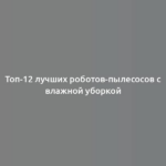 Топ-12 лучших роботов-пылесосов с влажной уборкой