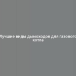 Лучшие виды дымоходов для газового котла