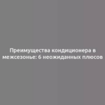 Преимущества кондиционера в межсезонье: 6 неожиданных плюсов